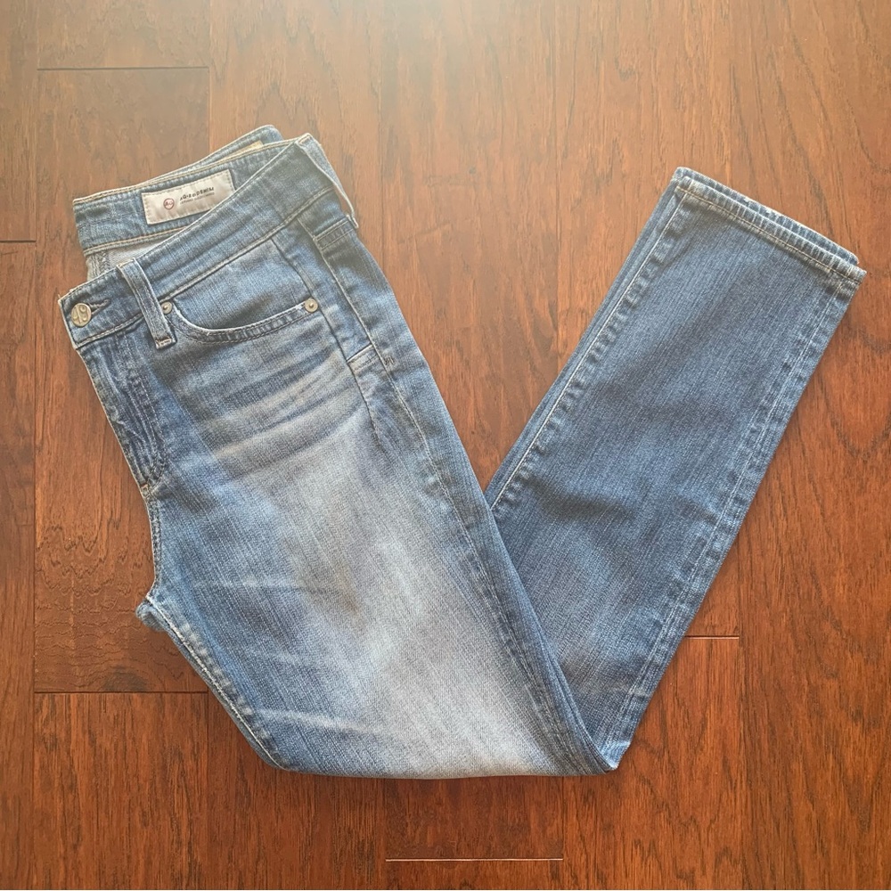 AG Adriano Goldschmied The Beau Cropped Jeans | Size 24 | Mid Blue - Picture 10 of 12